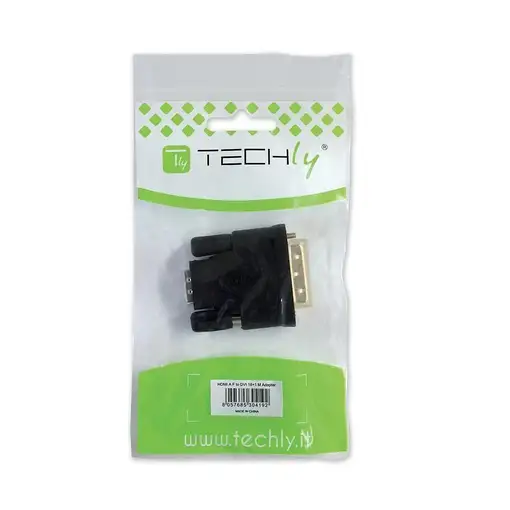 Techly HDMI - DVI-D M/F Negro