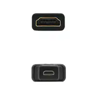 Nanocable 10.15.1206 cambiador de género para cable HDMI Micro HDMI Negro