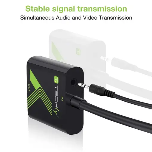 Techly HDMI - VGA+3.5mm M/F 0,15 m Negro