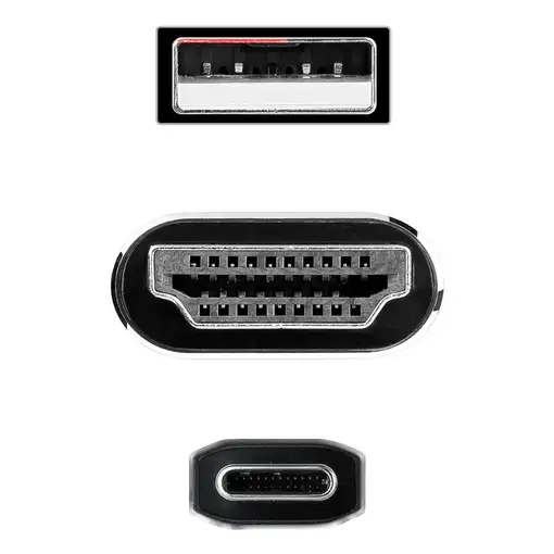 Nanocable Cable Conversor HDMI a USB-C, Negro, 1.8 m