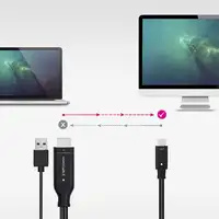 Nanocable Cable Conversor HDMI a USB-C, Negro, 1.8 m