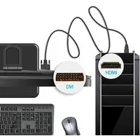 Techly 1.8m HDMI - DVI-D M/M 1,8 m Negro