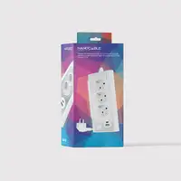 Nanocable Regleta de Sobremesa con 3 Tomas de Tierra y 2 USB´s con Luz, Blanco