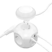 AISENS Regleta de Enchufes Sobremesa Multifuncion con 4 Tomas + 1xUSB-C 20W PD3.0,