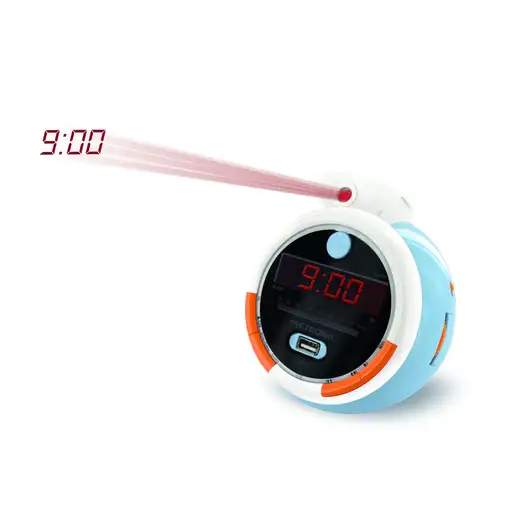 Radio despertador FM USB con proyector doble alarma LE PETIT PRINCE 477342