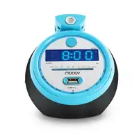 Radio despertador Sportsman con proyector y puerto USB 477016 Mooov