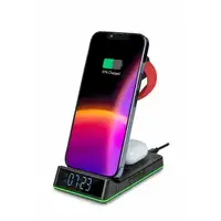 Reloj despertador con estación carga inalámbrica compatible Apple Thomson CL750IA
