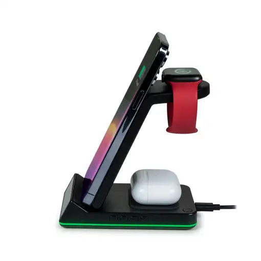 Reloj despertador con estación carga inalámbrica compatible Apple Thomson CL750IA