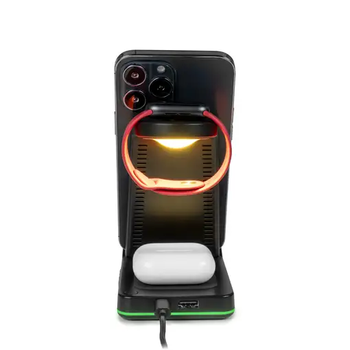 Reloj despertador con estación carga inalámbrica compatible Apple Thomson CL750IA