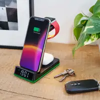 Reloj despertador con estación carga inalámbrica compatible Apple Thomson CL750IA