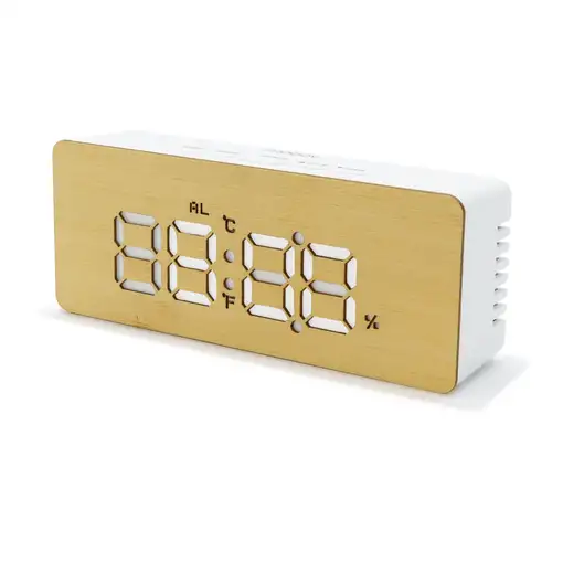 Despertador Digital de Bambú Natural Elegancia confort funcionalidad 477316 Mooov