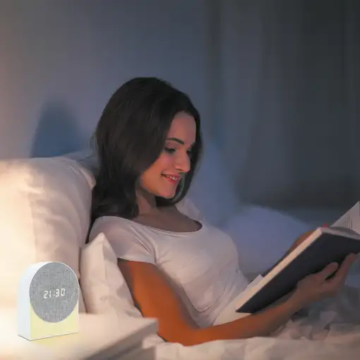 Despertador Digital 4 en 1  con ruido blanco ayuda para dormir 477355 Mooov