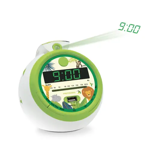Radio Reloj Despertador Digital con proyector Metronic 477030