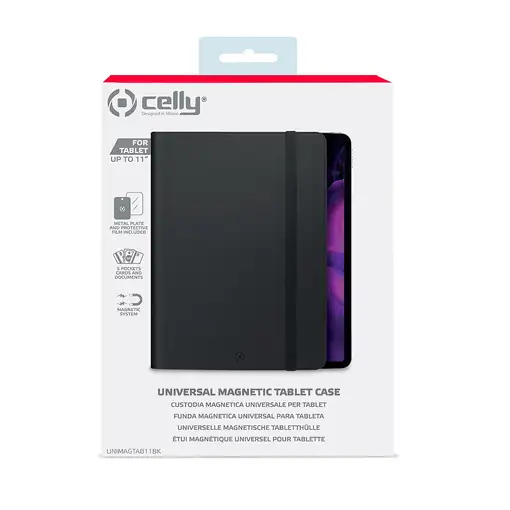Celly UNIMAGTAB11 27,9 cm (11") Folio Negro