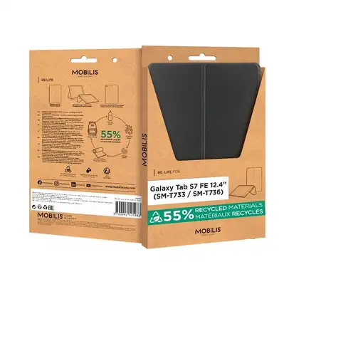Mobilis 068006 funda para tablet 31,5 cm (12.4") Libro Negro