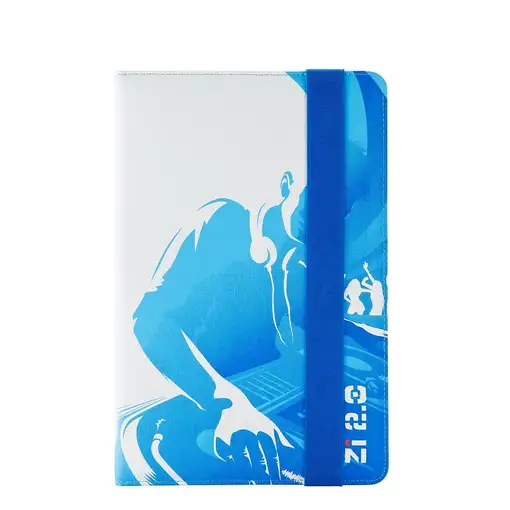 Ziron ZR112 funda para tablet 20,3 cm (8") Folio Azul, Blanco