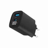Gembird TA-UC-PDQC30LCD-BK-01 cargador de dispositivo móvil Smartphone, Reloj inte