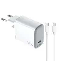 Celly UPTC1USBC65WCTC cargador de dispositivo móvil Smartphone, Tableta Blanco USB