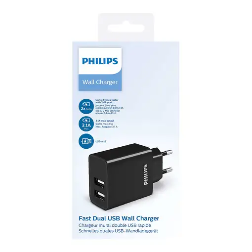 Philips DLP2610/12 cargador de dispositivo móvil GPS, Smartphone, Tableta Negro Co