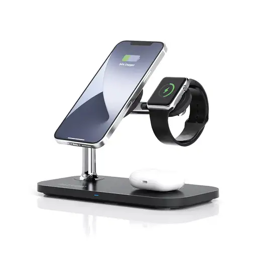 RealPower ChargeAIR Mag Smartphone, Reloj inteligente, Tableta Negro USB Cargador