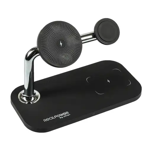 RealPower ChargeAIR Mag Smartphone, Reloj inteligente, Tableta Negro USB Cargador