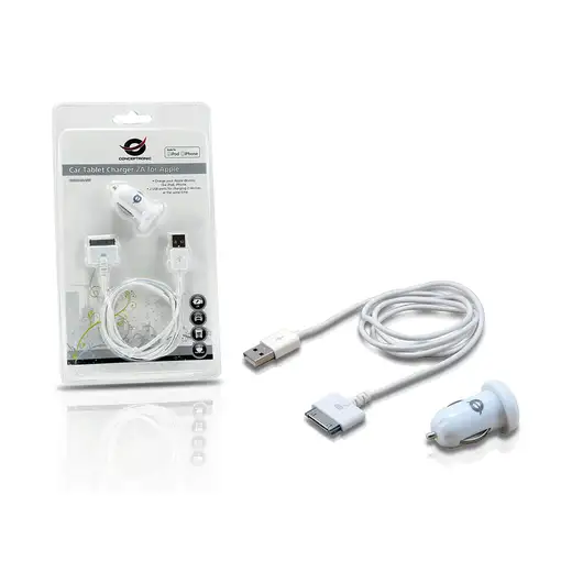 Conceptronic CUSBCAR2ASET cargador de dispositivo móvil MP3, MP4, Smartphone, Tabl