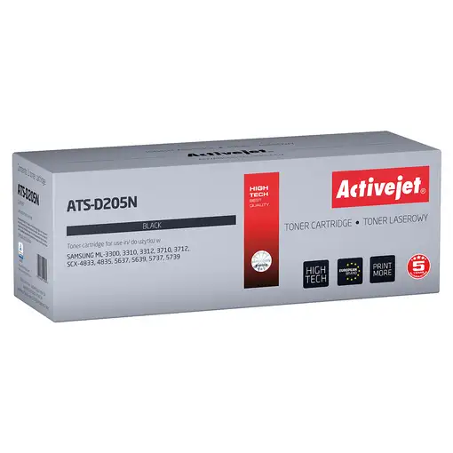 Activejet Tóner ATS-D205N para impresoras Samsung; reemplazo de Samsung MLT-D205S;