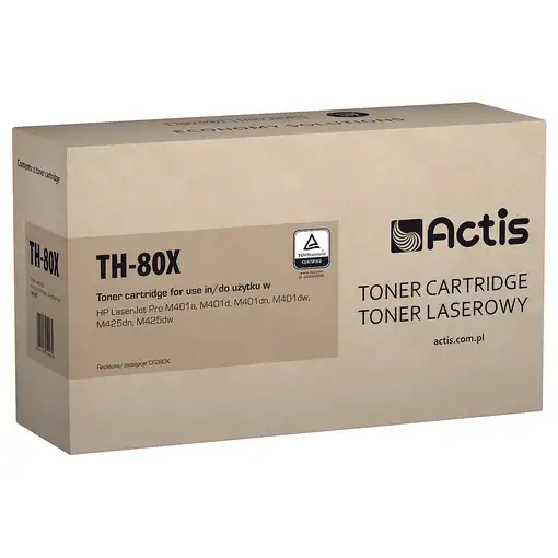 Actis Cartucho de tóner TH-80X (recambio HP 80X CF280X; estándar; 6900 páginas; ne