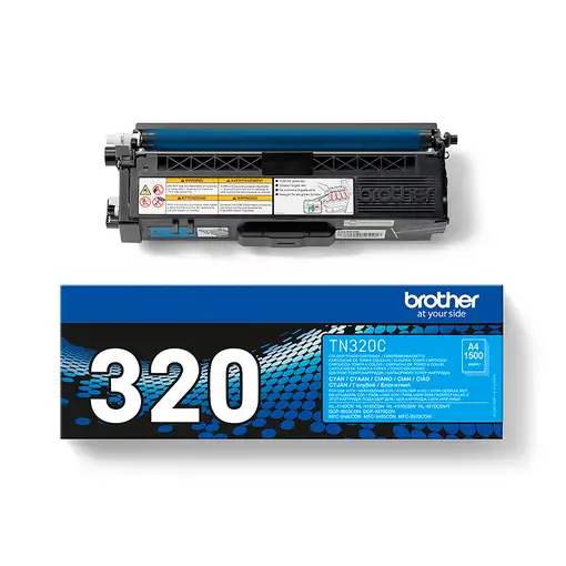 Brother TN-320C cartucho de tóner 1 pieza(s) Original Cian