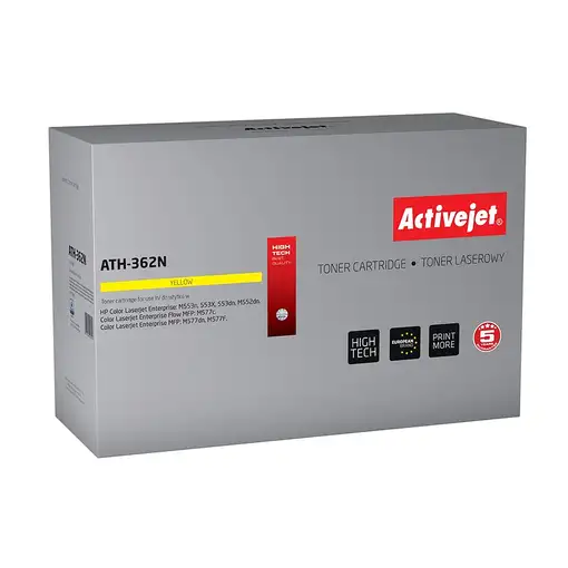 Activejet ATH-362N (repuesto HP 508A CF362A; Supreme; 5000 páginas; amarillo)