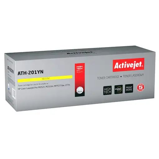 Activejet Tóner ATH-201YN para impresoras HP, Recambio HP 201A CF402A; Supreme; 14
