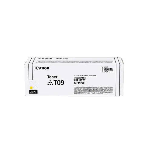 Canon TONER T09 Y cartucho de tóner 1 pieza(s) Original Amarillo