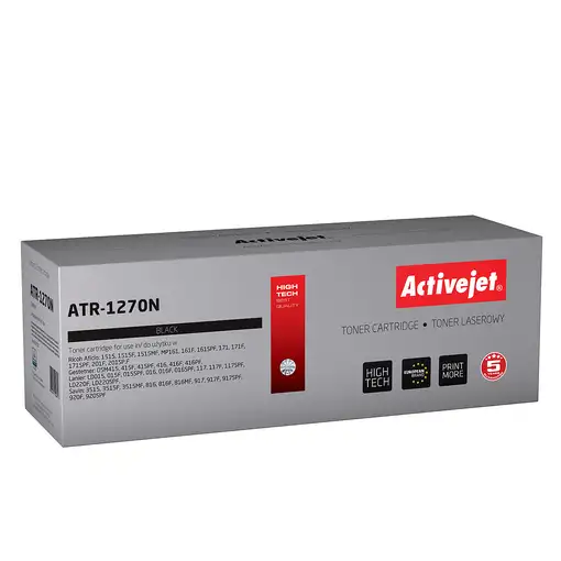Activejet Cartucho de tóner ATR-1270N (repuesto Ricoh 1270D 888261; Supreme; 7000