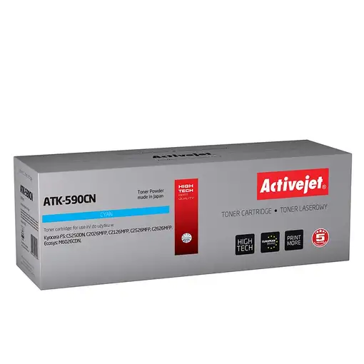 Activejet Cartucho de tóner ATK-590BN (repuesto Kyocera TK-590BK; Supreme; 7000 pá