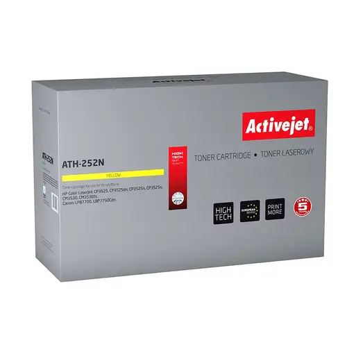 Activejet Cartucho de tóner ATH-251N (repuesto HP 504A CE251A, Canon CRG-723C; Sup
