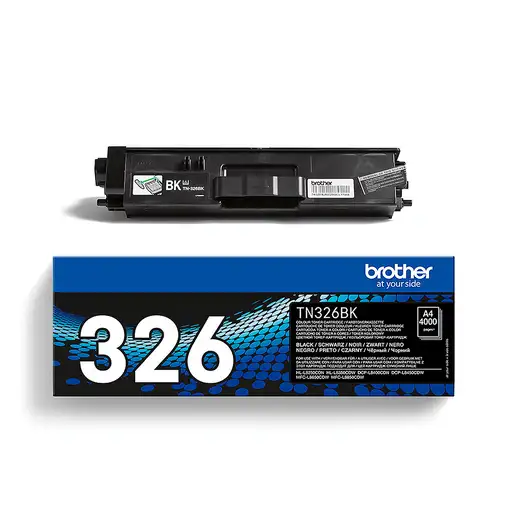 Brother TN-326BK cartucho de tóner 1 pieza(s) Original Negro