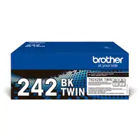 Brother TN-242BKTWIN cartucho de tóner 2 pieza(s) Original Negro