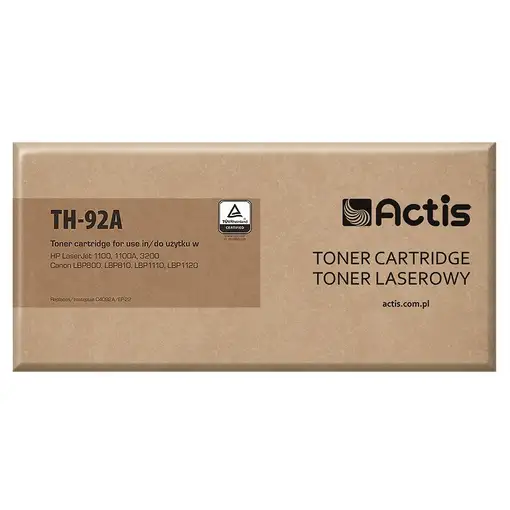 Actis Cartucho de tóner TH-92A (repuesto HP 92A C4092A, Canon EP-22; estándar; 250