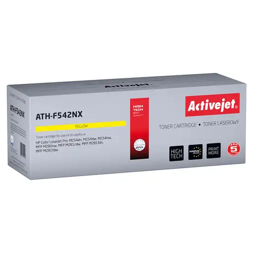 Activejet Cartucho de tóner ATH-F542NX para impresoras HP; reemplazo de HP 540 CF5