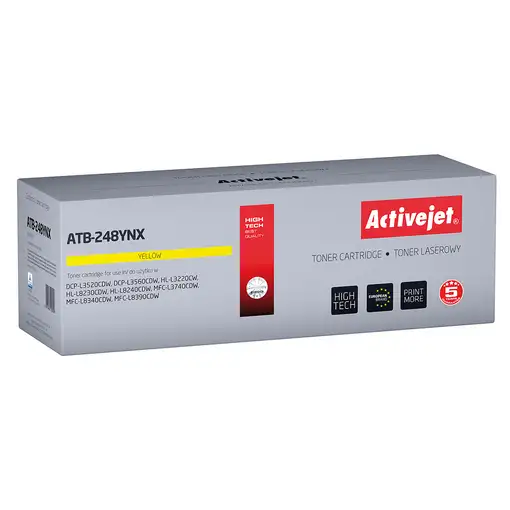 Activejet ATB-248YNX Toner para impresoras Brother; Recambio Brother TN248XLY; Sup