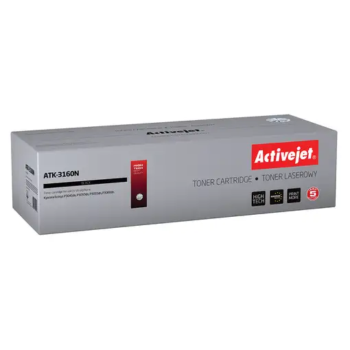 Activejet Cartucho de tóner ATK-3160N (repuesto Kyocera TK-3160; Supreme; 12500 pá