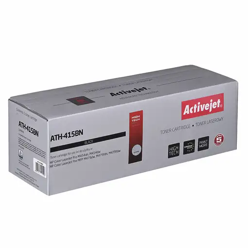 Activejet Tóner de impresora ATH-415BN para HP; recambio HP 415A W2030A; Supreme;