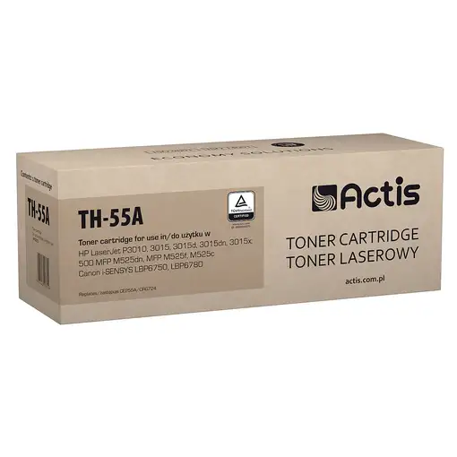 Actis Cartucho de tóner TH-55A (repuesto HP 55A CE255A; estándar; 6000 páginas; ne