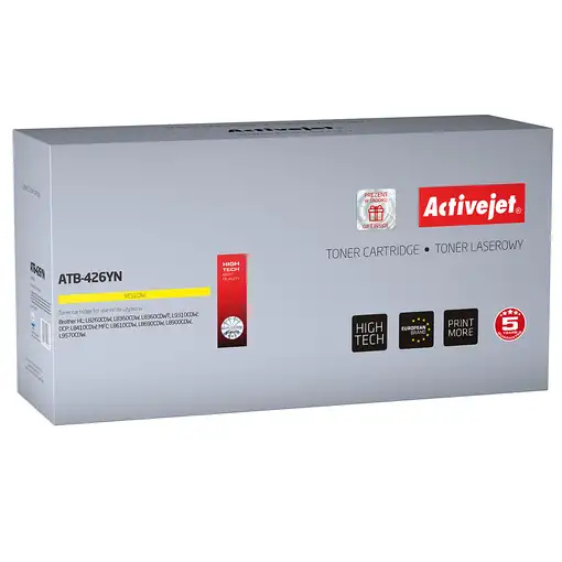 Activejet Cartucho de tóner ATB-426YN (repuesto Brother TN-426Y; Supreme; 6500 pág