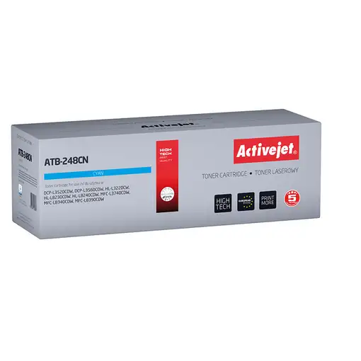 Activejet ATB-248CN Toner para impresoras Brother; Recambio Brother TN248C; Suprem