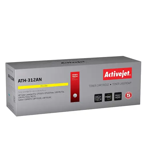 Activejet ATH-312AN (repuesto Canon, HP 126A CRG-729Y, CE312A; Premium; 1000 págin