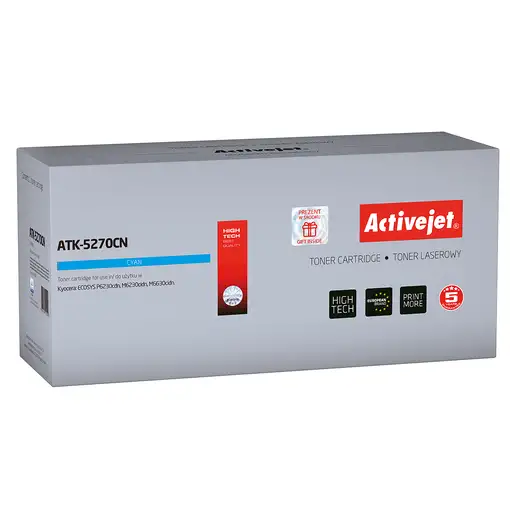 Activejet Cartucho de tóner ATK-5270BN (repuesto Kyocera TK-5270K; Supreme; 8000 p