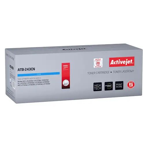 Activejet Cartucho de tóner ATB-243CN (reemplazo de Brother TN-243C; estándar; 100