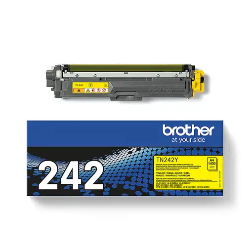 Brother TN-242Y cartucho de tóner 1 pieza(s) Original Amarillo