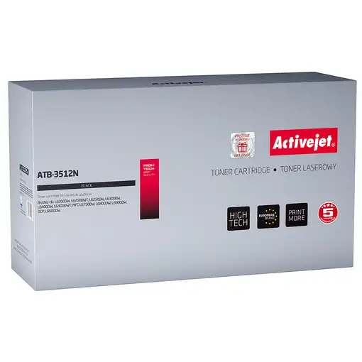 Activejet Cartucho de tóner ATB-3512N (repuesto Brother TN-3512; Supreme; 12000 pá